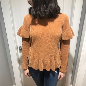 Gold Chenille Sweater